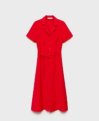 Mango Women's Pockets Shirt Dress