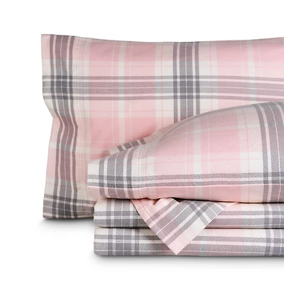 Bare Home Printed Cotton Flannel Sheet Set