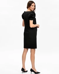 Pietro Brunelli Maternity Flower Detail Fitted Sheath Capri Dress