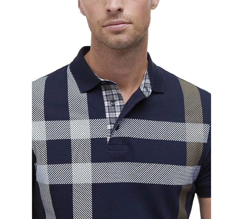 Barbour Men's Blaine Oversized Tartan-Print Polo