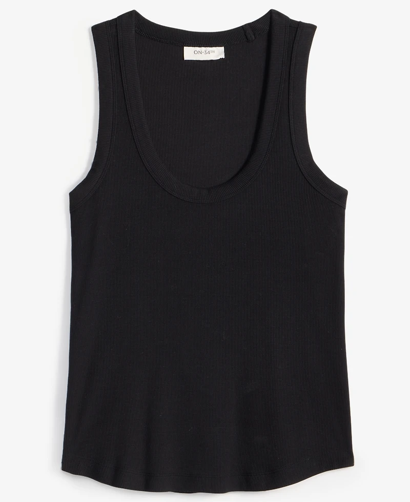 On 34th Women's Deep Curved-Hem Tank Top