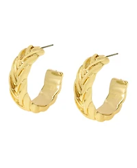 Steve Madden Woven Medium Hoop Earrings