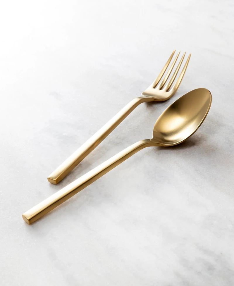 Fortessa Arezzo Brushed Gold 2pc Serving Set