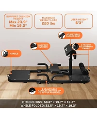 LifePro GluteBlast Hip Thrust Machine – Premium Home Gym Glute & Squat Bench with Resistance Bands