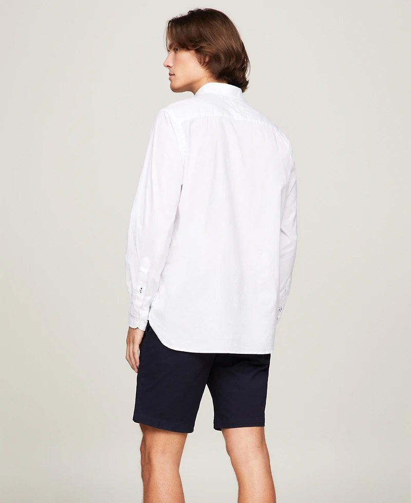 Tommy Hilfiger Men's Regular-Fit Stretch Poplin Button-Down Shirt