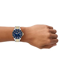 Emporio Armani Men's World Explorer Two-Tone Stainless Steel Bracelet Watch 42mm