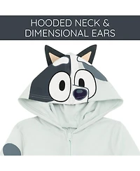 Bluey Toddler Boys Zip Up Cosplay Coverall