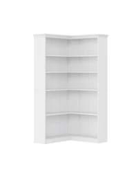 gaomon Corner Bookshelf 72.8in Farmhouse Bookcase Large Bookshelf