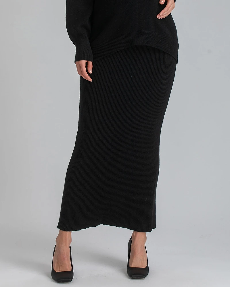 Pietro Brunelli Maternity Slim-Fit Nina Skirt with a Central Back Slit