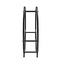Firewood Rack Black 27.6"x7.9"x27.6" Steel