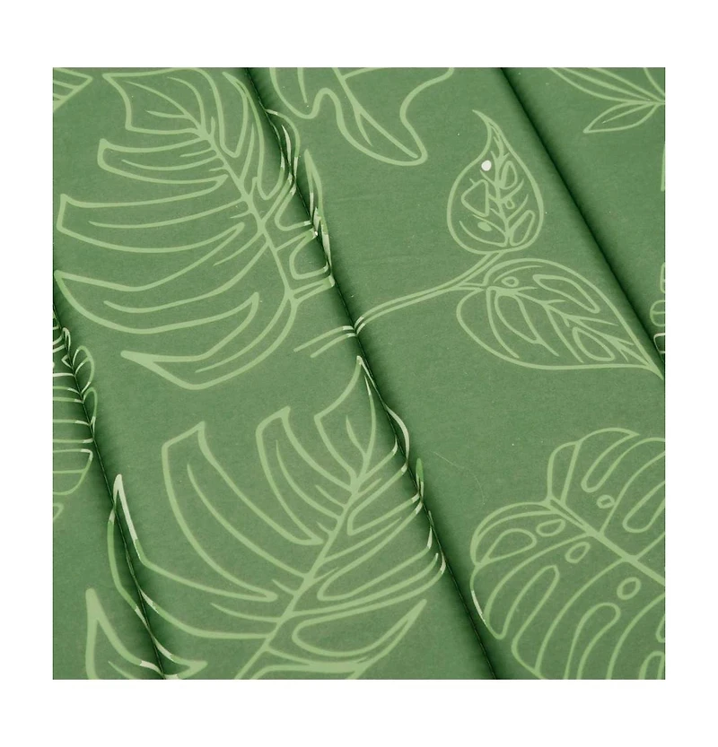 vidaXL Sun Lounger Cushion Leaf Pattern Oxford Fabric