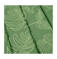 vidaXL Sun Lounger Cushion Leaf Pattern Oxford Fabric