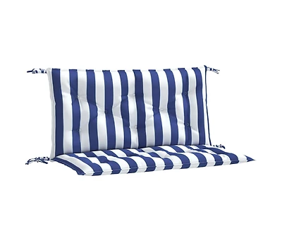 Garden Bench Cushions 2pcs Blue&White Stripe 39.4"x19.7"x2.8" Fabric
