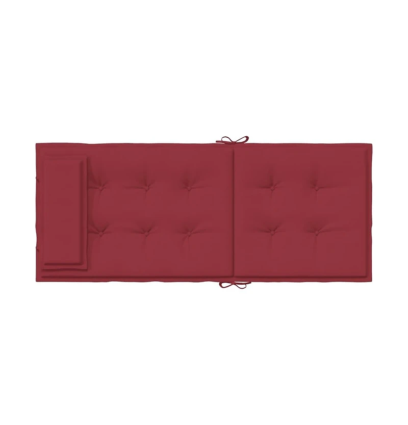 Highback Chair Cushions 6 pcs Wine Red Oxford Fabric
