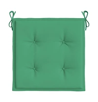 vidaXL Garden Chair Cushions 6 pcs Green 15.7"x15.7"x1.2" Oxford Fabric