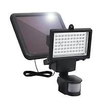 Garden Solar Powered Led Spotlight with Sensor Black