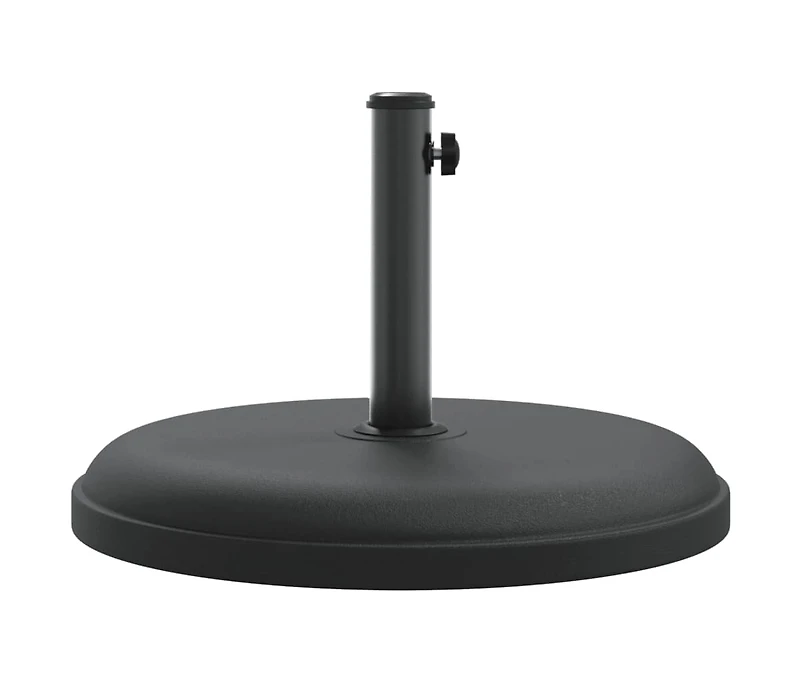 vidaXL Parasol Base Black Plastic and concrete base, iron tube Universal