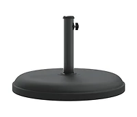vidaXL Parasol Base Black Plastic and concrete base, iron tube Universal