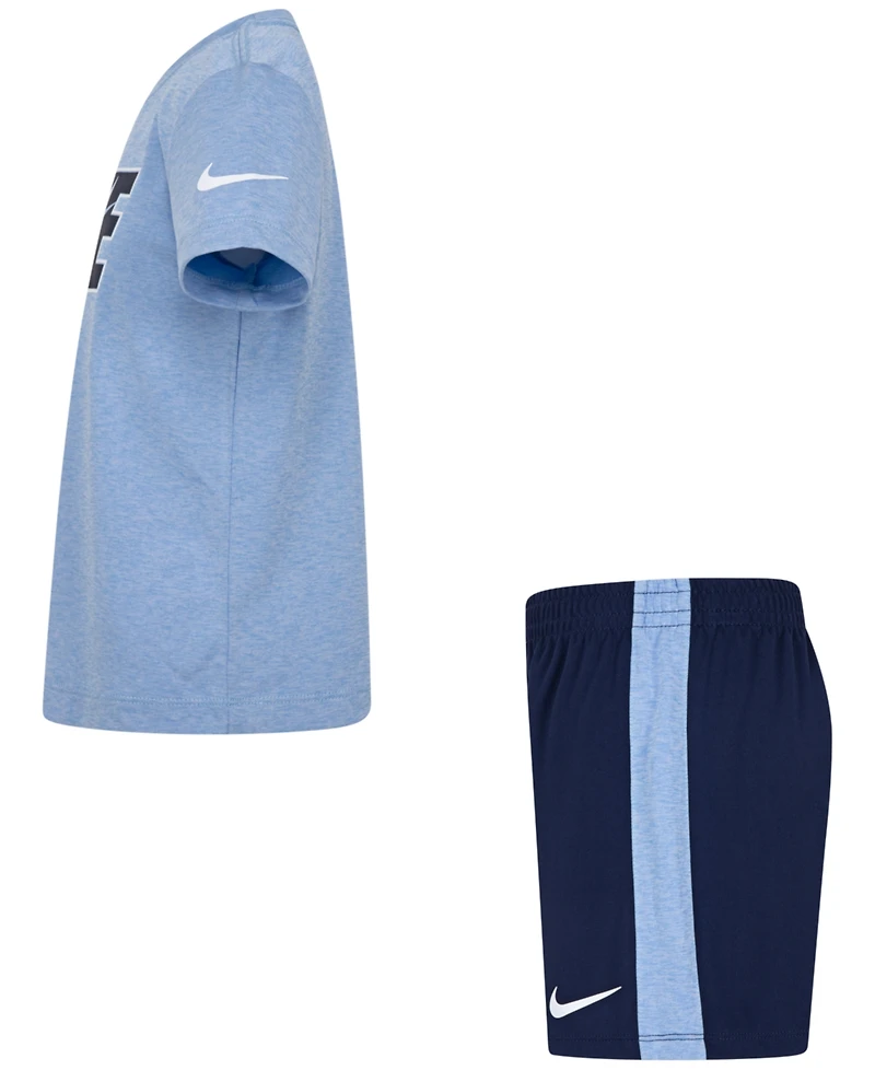 Nike Little Boys Dri-fit Dropset T-Shirt & Shorts Set