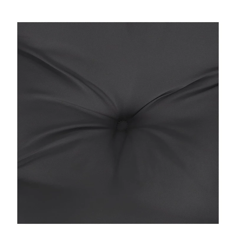 vidaXL Chair Cushions 6 pcs Black 19.7"x19.7"x2.8" Oxford Fabric