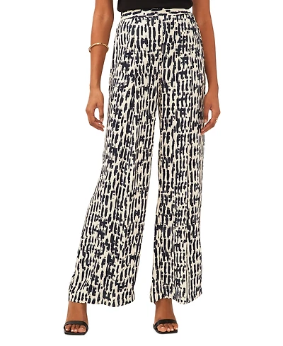Vince Camuto Women's Printed Pull-On Wide-Leg Pants