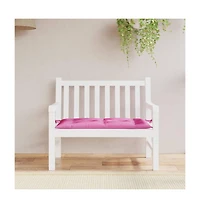 vidaXL Garden Bench Cushion Pink 39.4"x19.7"x2.8" Oxford Fabric