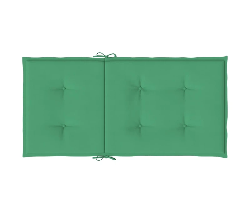Garden Lowback Chair Cushions 2 pcs Green 39.4"x19.7"x1.2" Oxford Fabric