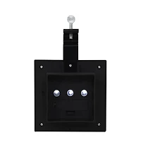 Outdoor Solar Lamps 6 pcs Led Square 4.7" Black