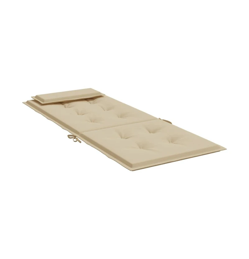 vidaXL Highback Chair Cushions 6 pcs Beige Oxford Fabric