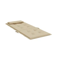 vidaXL Highback Chair Cushions 6 pcs Beige Oxford Fabric