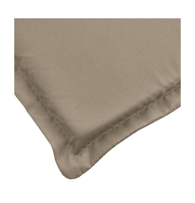 vidaXL Sun Lounger Cushion Taupe 78.7"x23.6"x1.2" Oxford Fabric