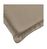 vidaXL Sun Lounger Cushion Taupe 78.7"x23.6"x1.2" Oxford Fabric