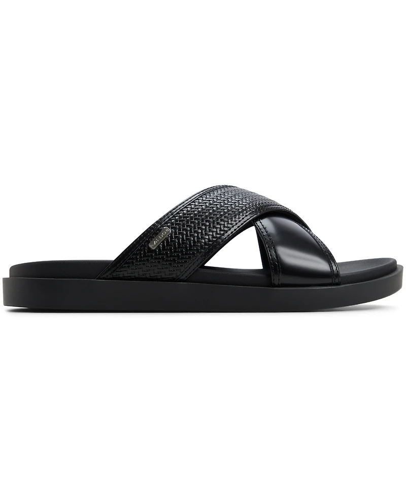 Aldo Men's Mario Leather Slip On Sandals