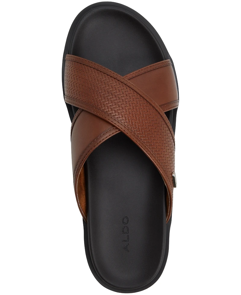 Aldo Men's Mario Leather Slip On Sandals