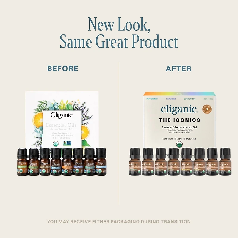 Organic Aromatherapy Set (Top 8 Essential Oils