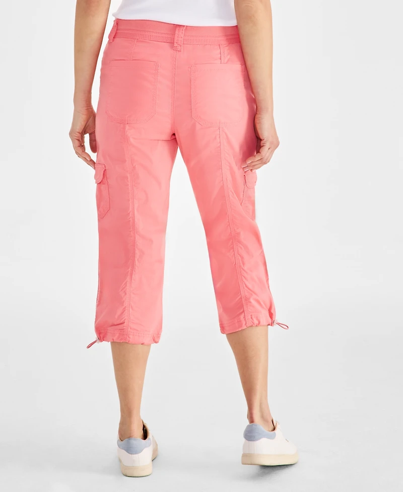 Style & Co Women's Mid-Rise Cargo Capri Pants, Exclusively at Macy's