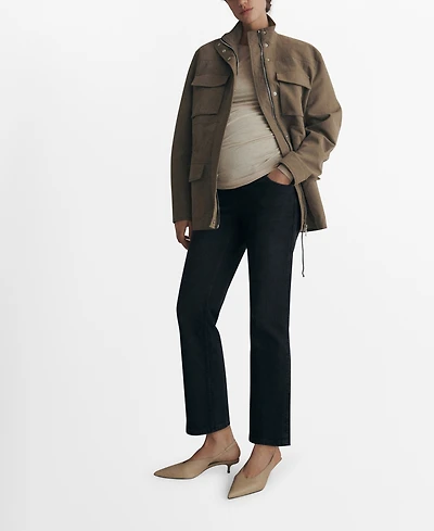 Mango Women's Maternity Straight Jeans