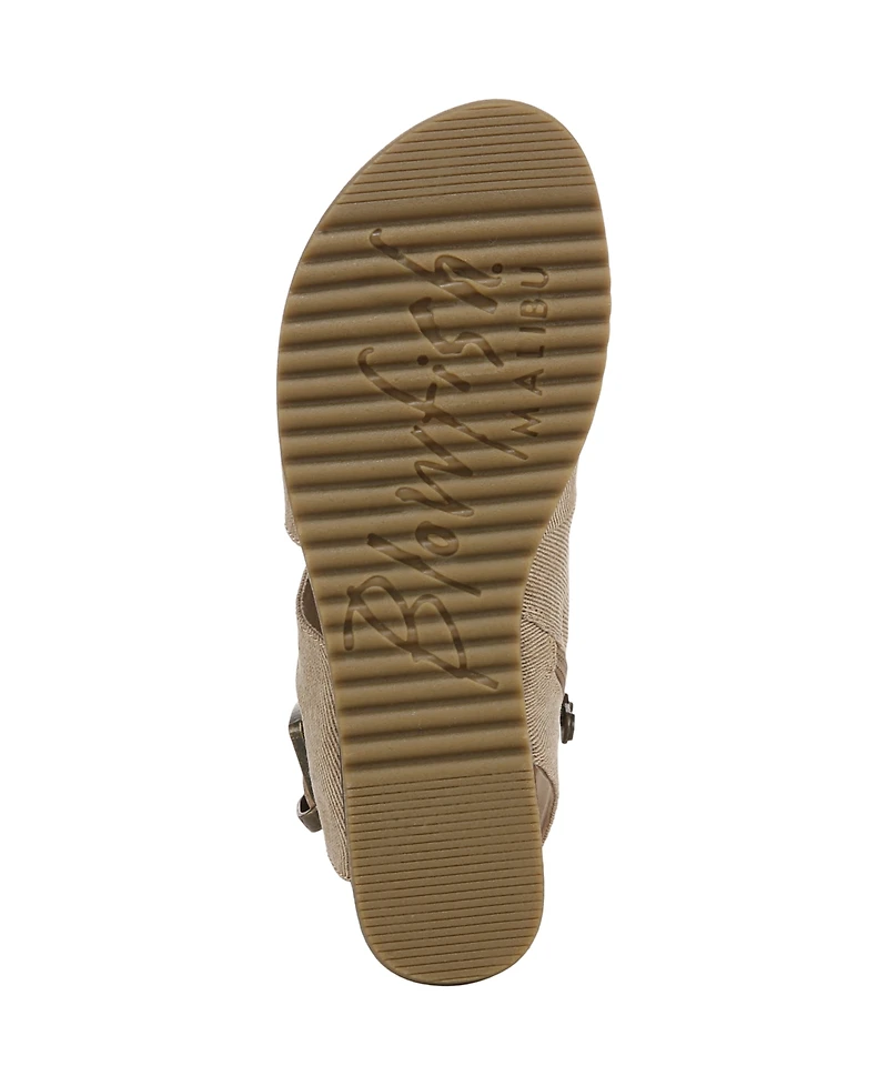 Blowfish Malibu Women's Bliss Strappy Low Wedge Sandals