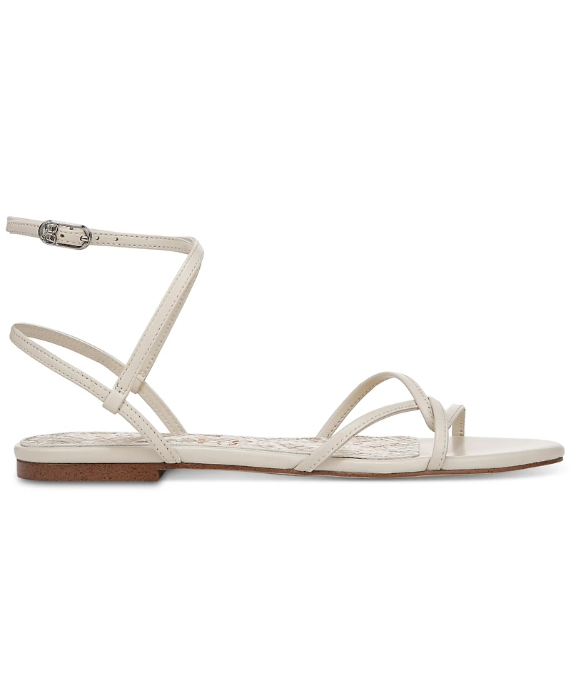 Sam Edelman Women's Elina Ankle-Strap Flat Sandals