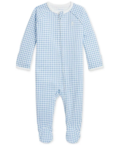 Polo Ralph Lauren Baby Boys Cotton Gingham Footed Coverall