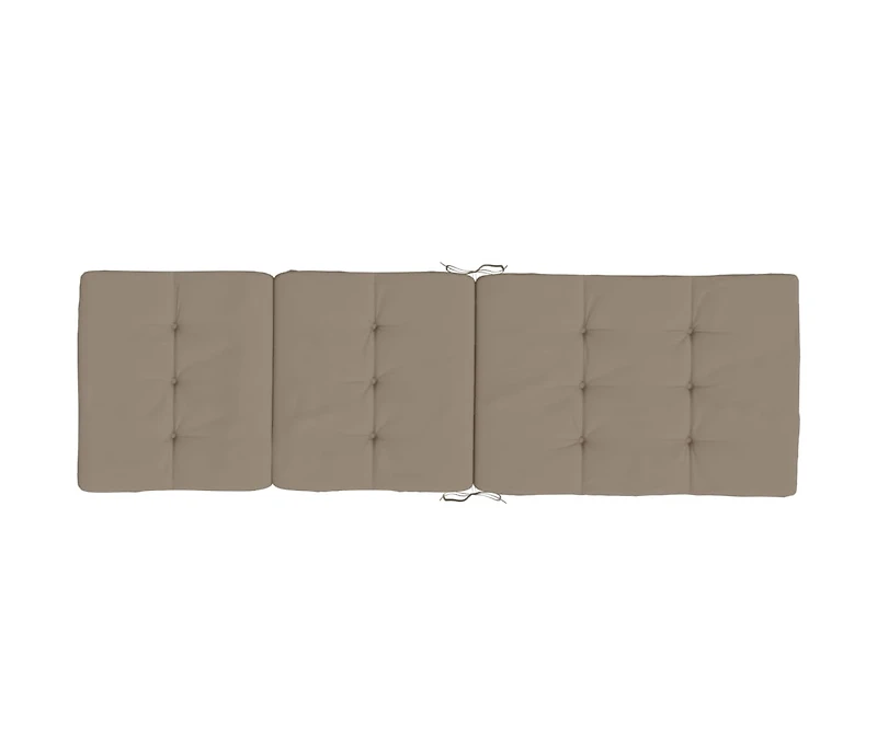 Deck Chair Cushions 2 pcs Taupe Oxford Fabric