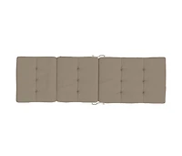 Deck Chair Cushions 2 pcs Taupe Oxford Fabric