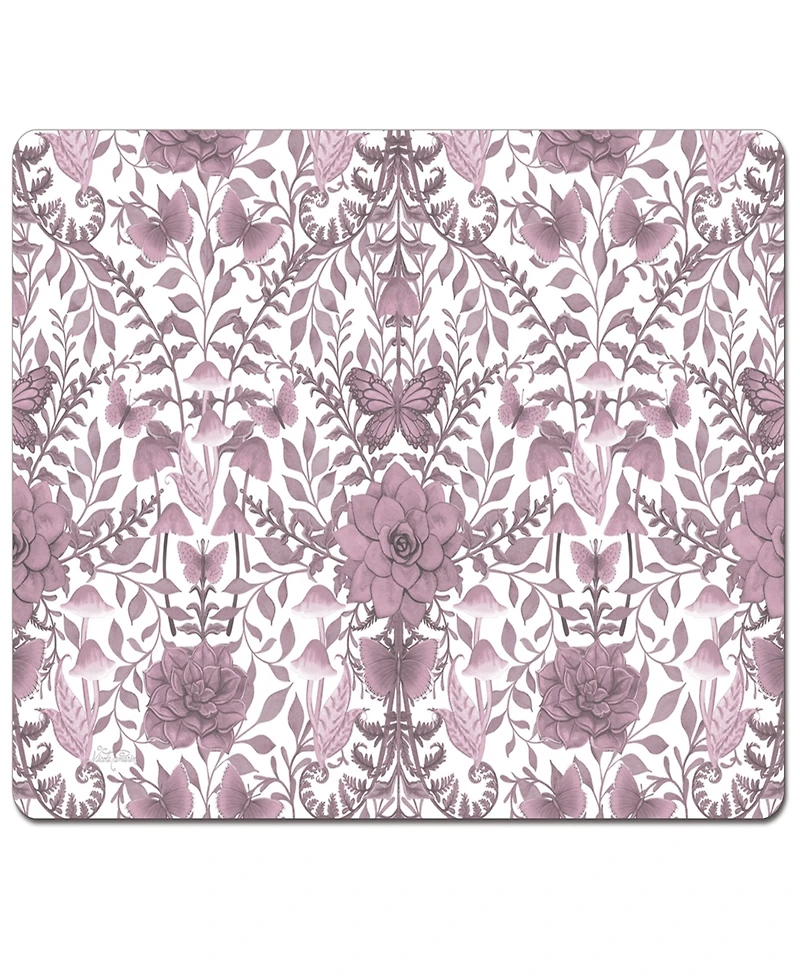 CounterArt Midnight Mauve Hardboard Cork Placemats, Set of 4