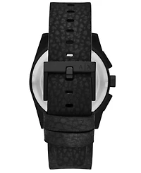 A|X Armani Exchange Men's Quartz Chronograph Black Rubber Watch, 42mm