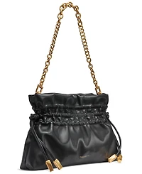 Donna Karan New York Southold Leather Clutch with Chain Strap