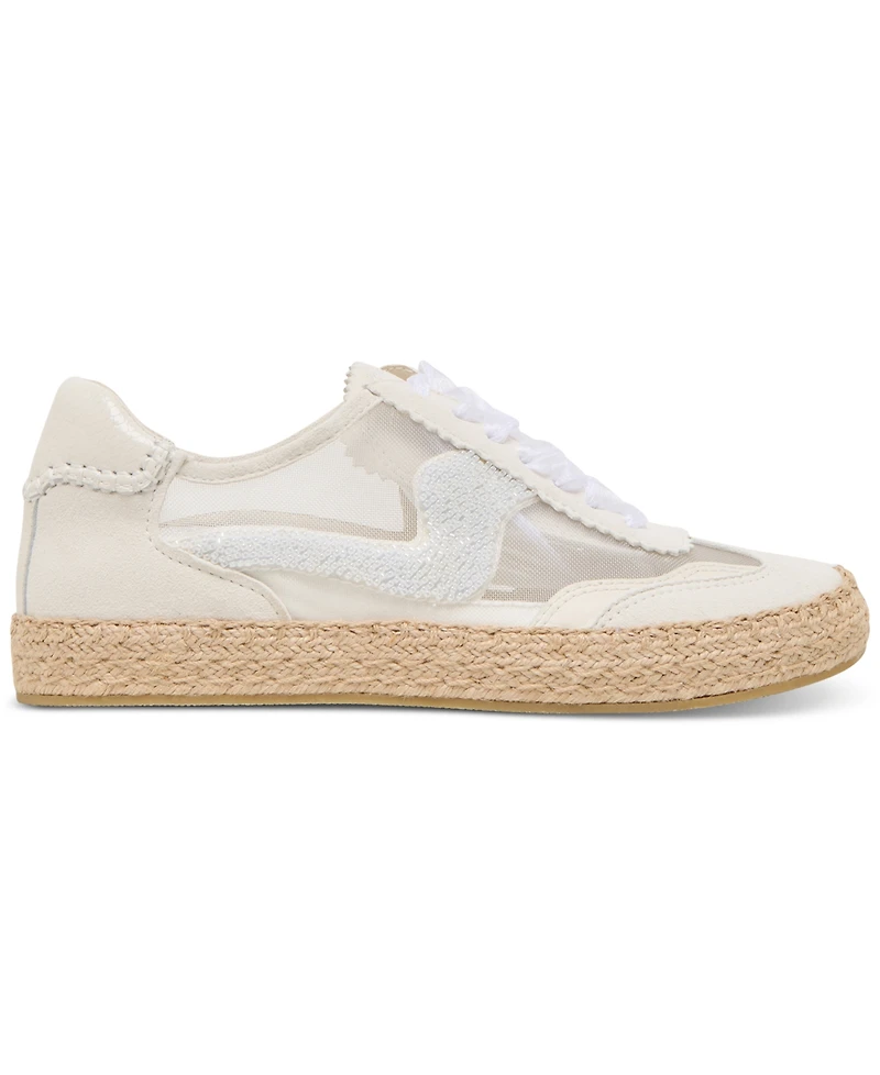 Dolce Vita Women's Notice Beaded Lace-Up Low-Profile Espadrille Sneakers