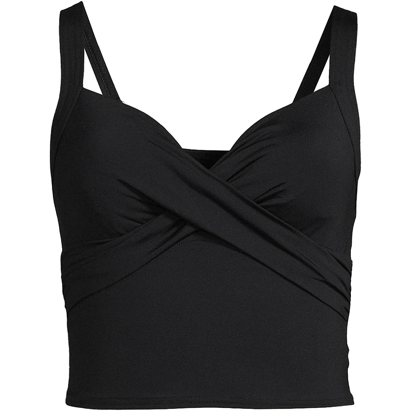 Lands' End Women's Dd-Cup V-Neck Wrap Midkini Top