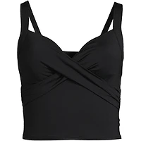 Lands' End Women's Dd-Cup V-Neck Wrap Midkini Top