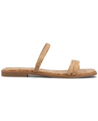 Journee Collection Women's Brisa Multi Strap Slip On Flat Sandals