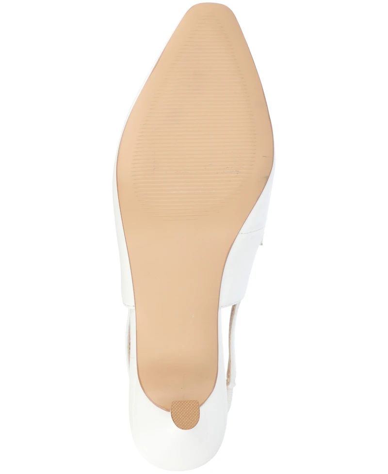 Journee Collection Women's Amory Tailored Kitten Heel Slingback Pumps